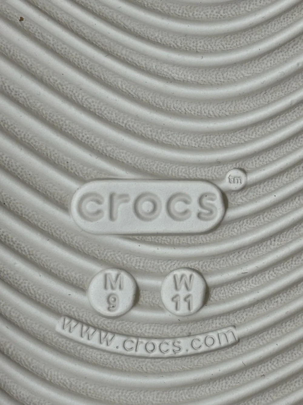 Crocs Mellow Recovery Slides Unisex M9 W11 In Bone Ivory Comfort Like New